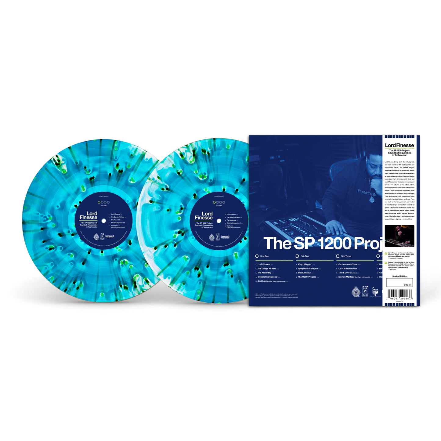 The SP1200 Project: Sounds & Frequencies in Technicolor (Ghostly Sea Blue w/ Splatter 2XLP)