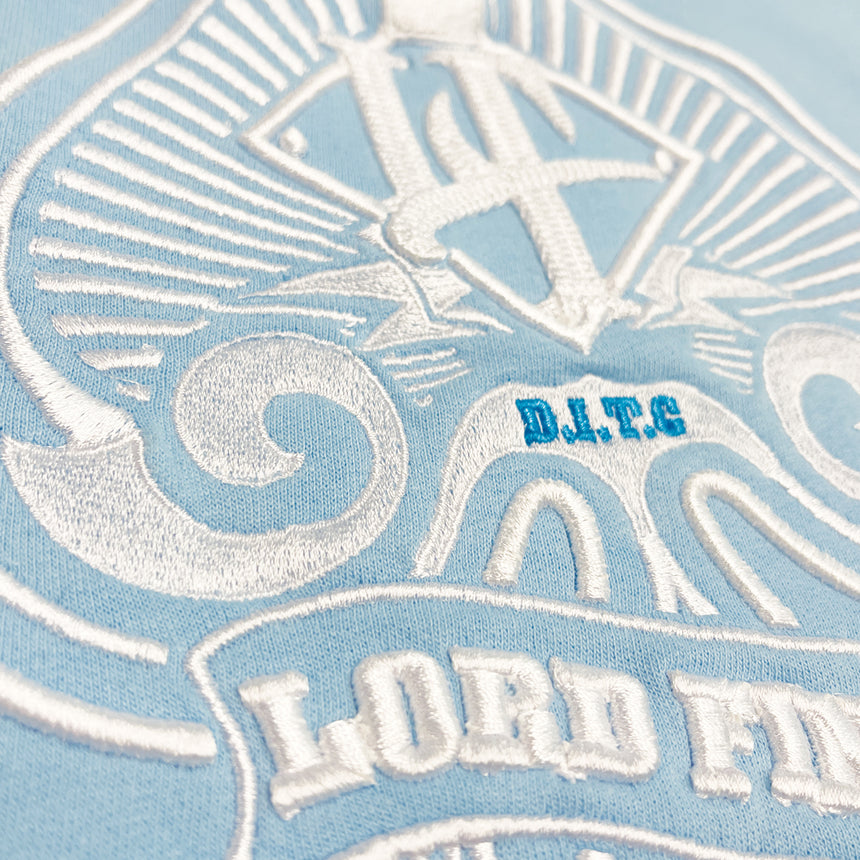Lord Finesse Spade Logo (Light Blue w/ White Stitching Embroidered Hoodie)